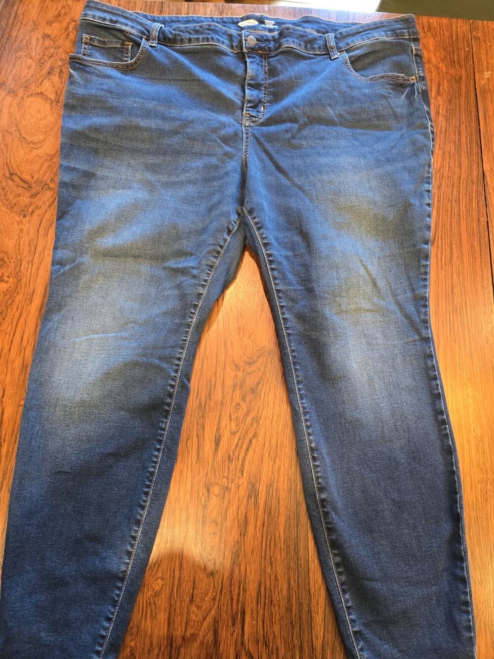 Old Navy Rockstar Super Skinny High-Rise Blue Jeans Women's Size 24 Secret-Slim